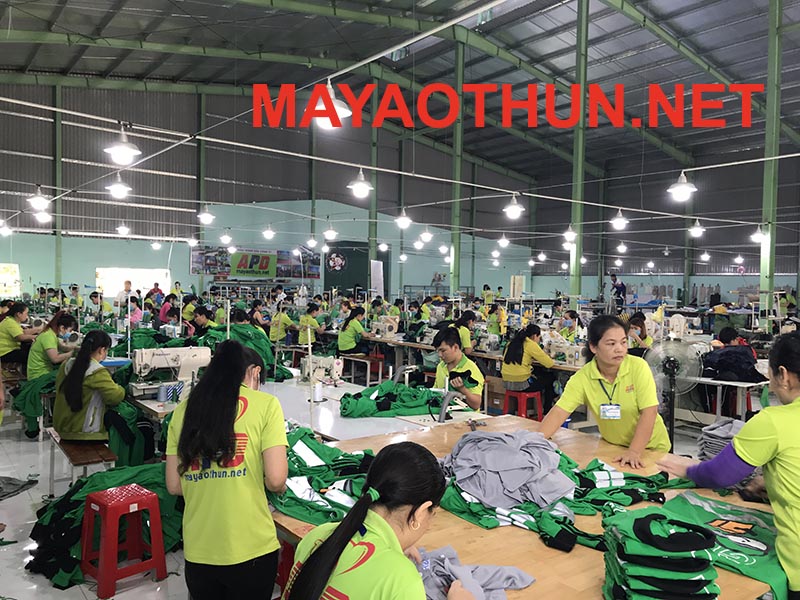 Xưởng may áo gió đồng phục, may áo khoác