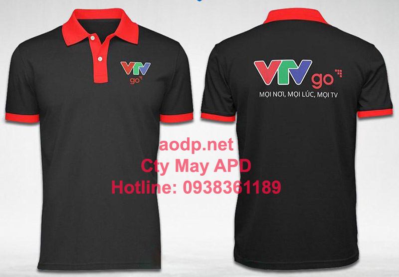 May áo thun đồng phục VTV go tại xưởng may apd