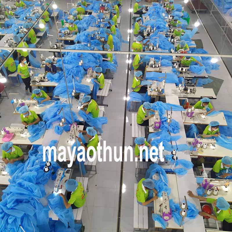 Hệ thông chuyền may áo gió và may áo y tế