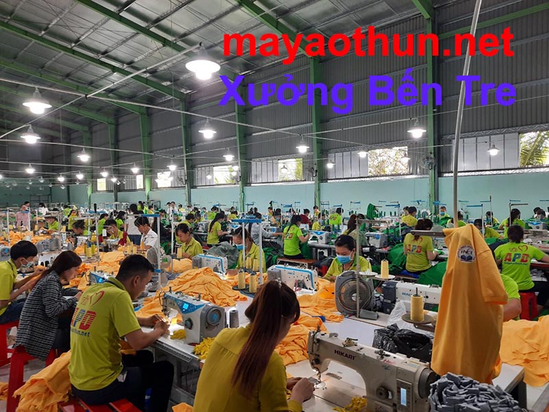 Xưởng may áo gió tại Bến tre và Đồng Tháp