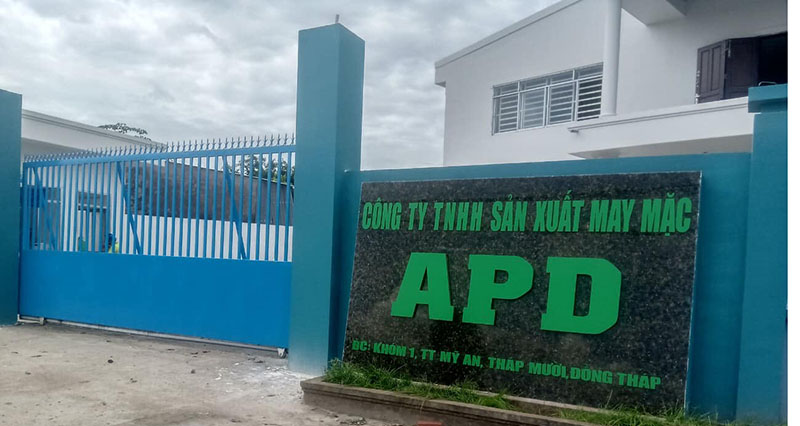 Nhà máy may áo gió tại Đồng Tháp